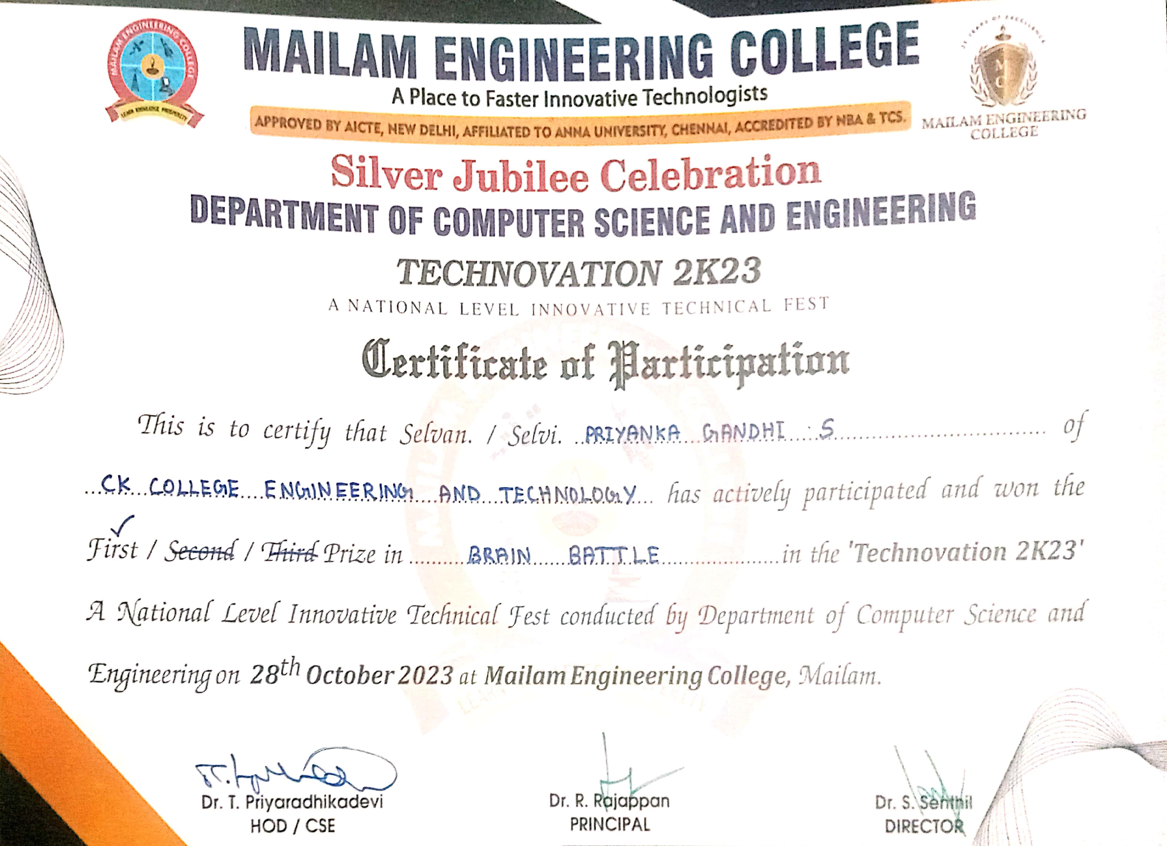 Certificate 2